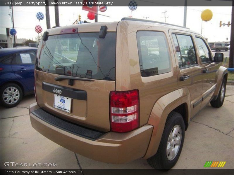 Canyon Brown Pearl / Dark Slate Gray 2012 Jeep Liberty Sport