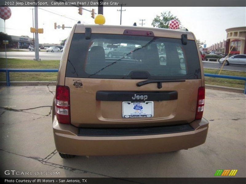 Canyon Brown Pearl / Dark Slate Gray 2012 Jeep Liberty Sport