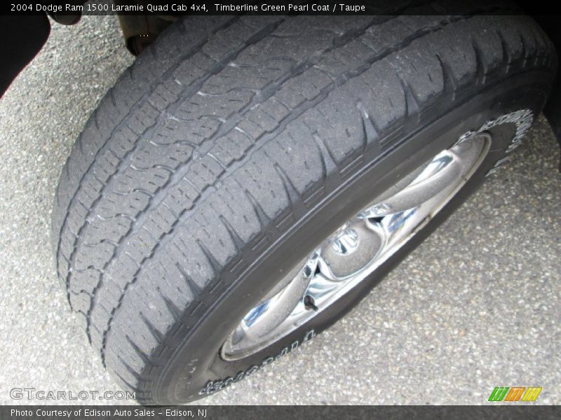 Timberline Green Pearl Coat / Taupe 2004 Dodge Ram 1500 Laramie Quad Cab 4x4