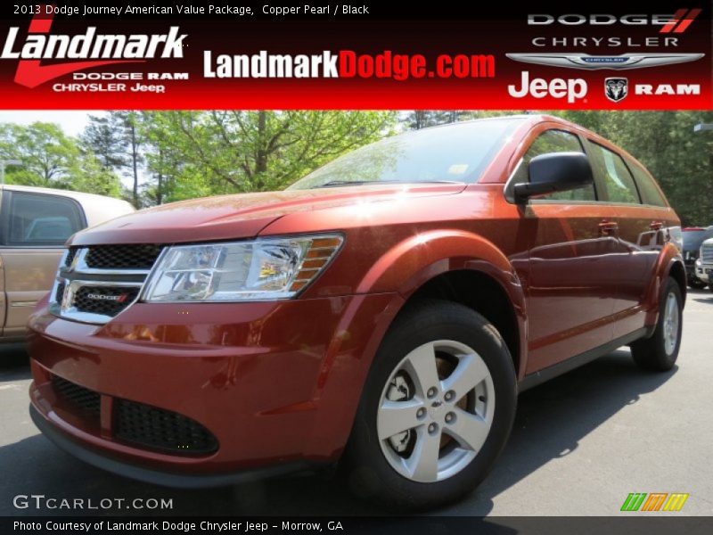 Copper Pearl / Black 2013 Dodge Journey American Value Package