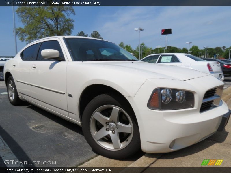 Stone White / Dark Slate Gray 2010 Dodge Charger SXT