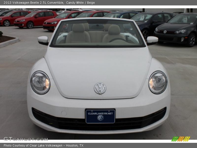Candy White / Beige 2013 Volkswagen Beetle 2.5L Convertible