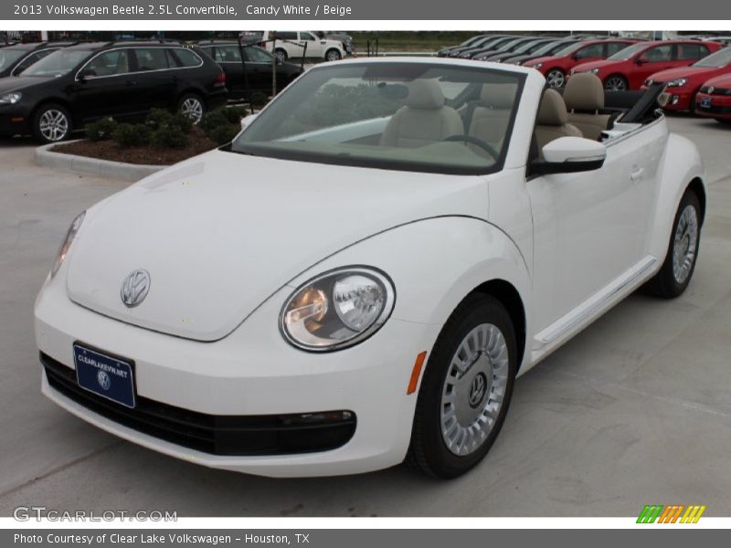 Candy White / Beige 2013 Volkswagen Beetle 2.5L Convertible