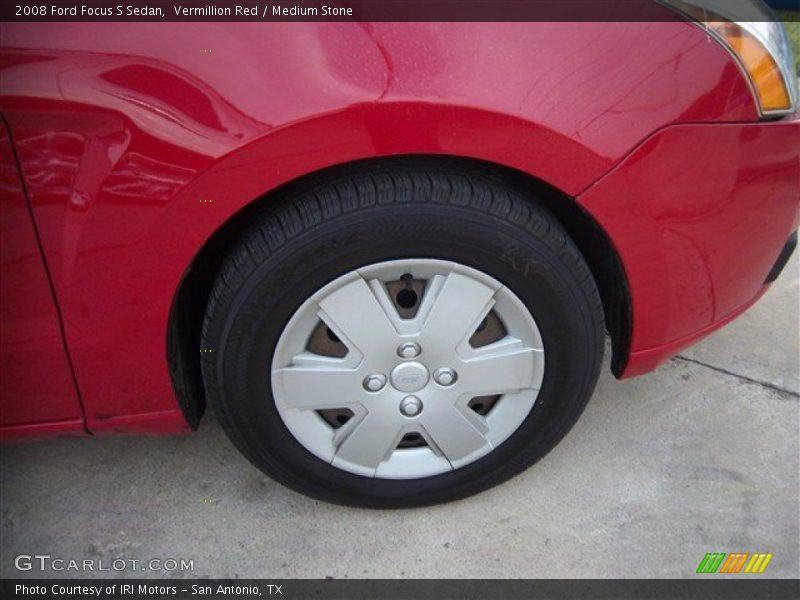 Vermillion Red / Medium Stone 2008 Ford Focus S Sedan