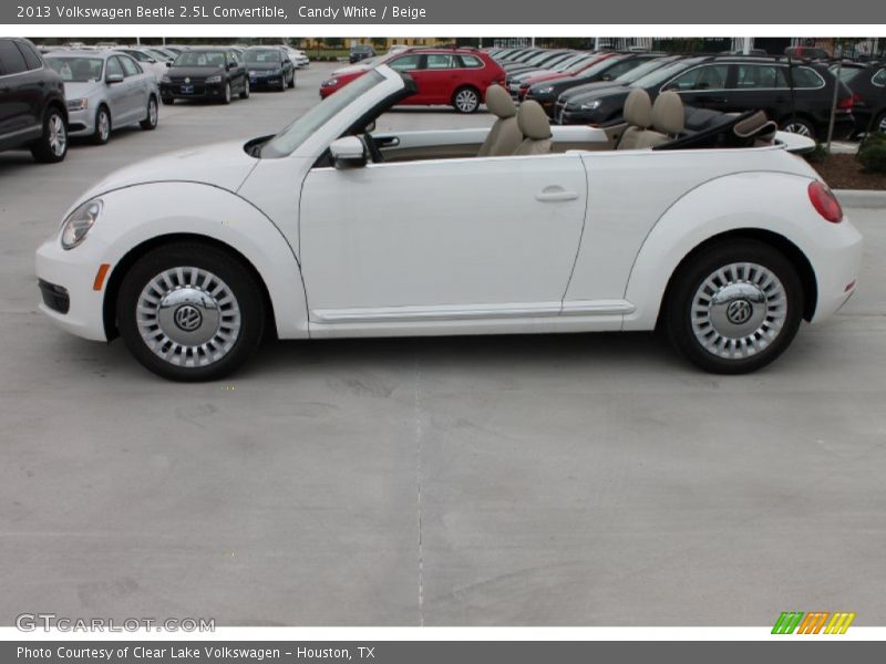 Candy White / Beige 2013 Volkswagen Beetle 2.5L Convertible