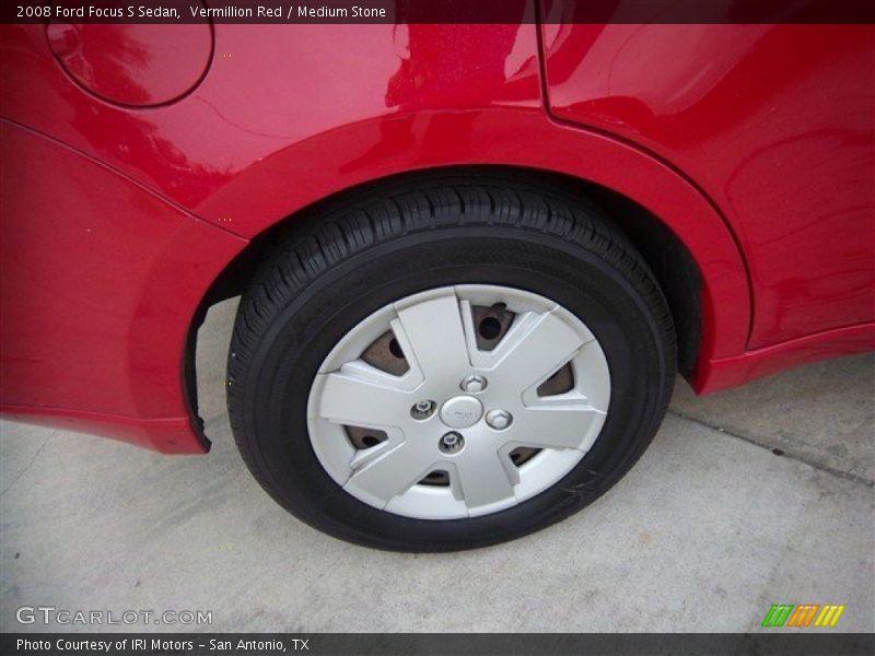 Vermillion Red / Medium Stone 2008 Ford Focus S Sedan
