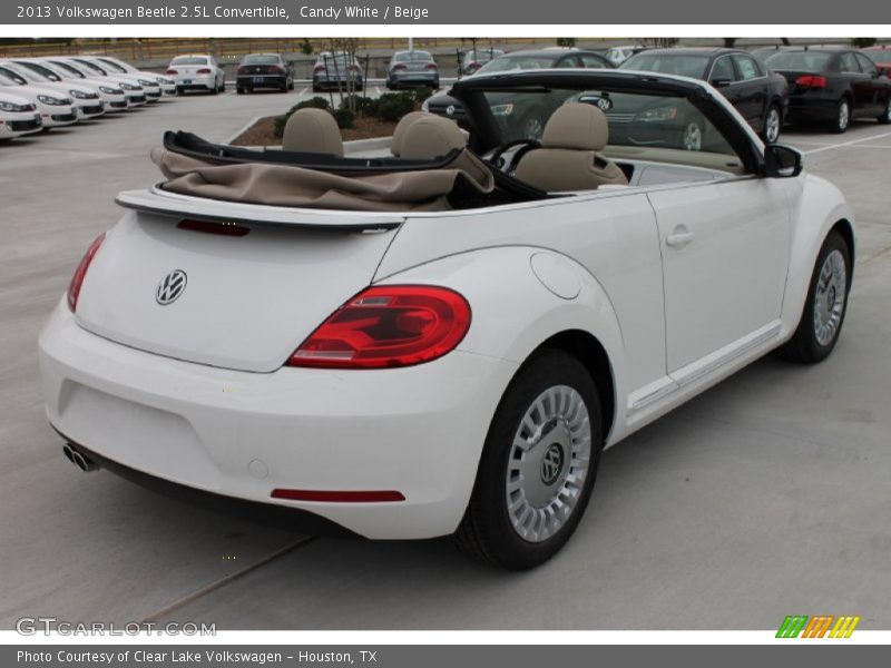Candy White / Beige 2013 Volkswagen Beetle 2.5L Convertible