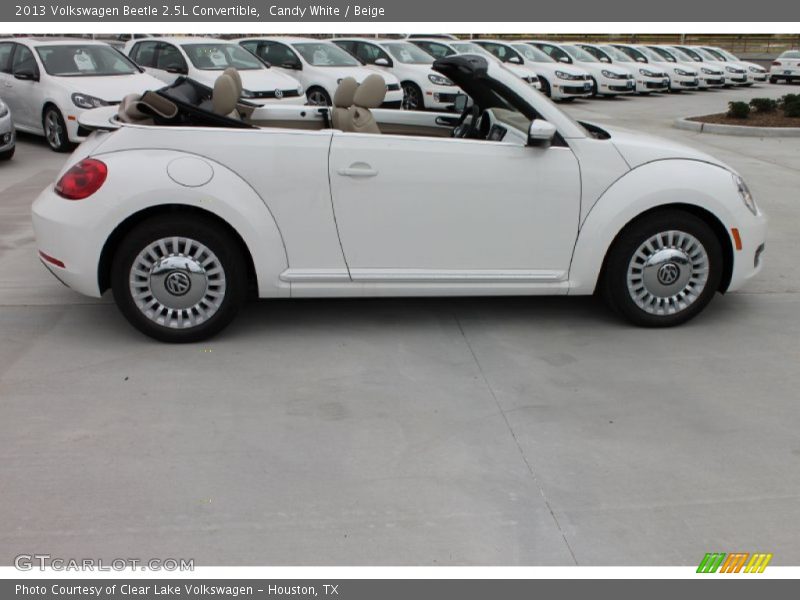 Candy White / Beige 2013 Volkswagen Beetle 2.5L Convertible
