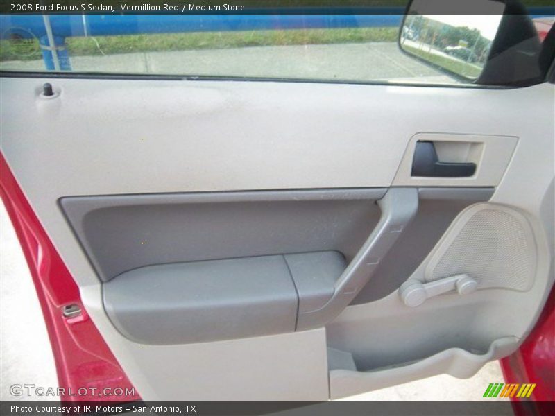Vermillion Red / Medium Stone 2008 Ford Focus S Sedan