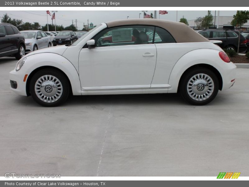 Candy White / Beige 2013 Volkswagen Beetle 2.5L Convertible