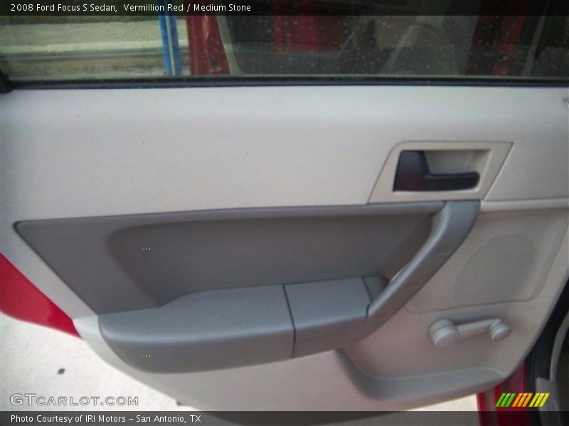 Vermillion Red / Medium Stone 2008 Ford Focus S Sedan