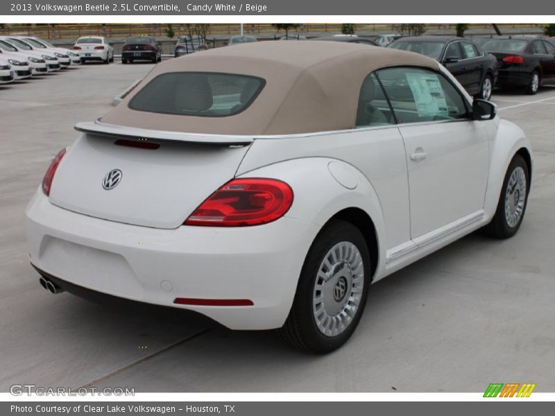 Candy White / Beige 2013 Volkswagen Beetle 2.5L Convertible