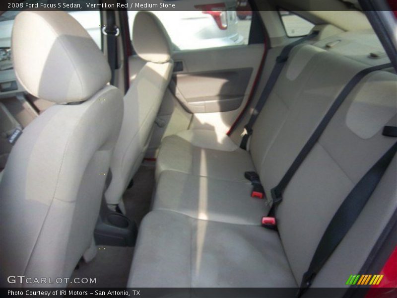 Vermillion Red / Medium Stone 2008 Ford Focus S Sedan