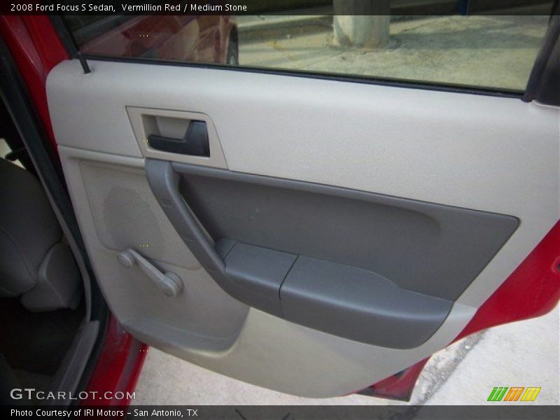 Vermillion Red / Medium Stone 2008 Ford Focus S Sedan