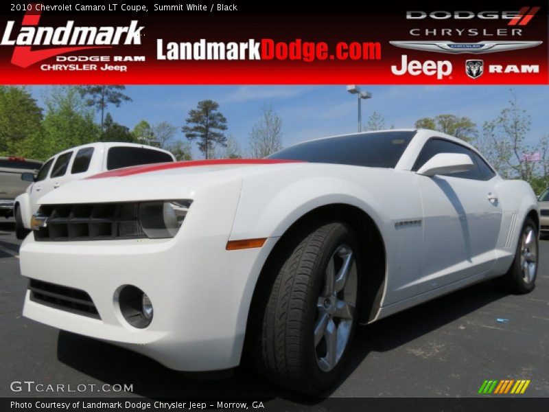 Summit White / Black 2010 Chevrolet Camaro LT Coupe
