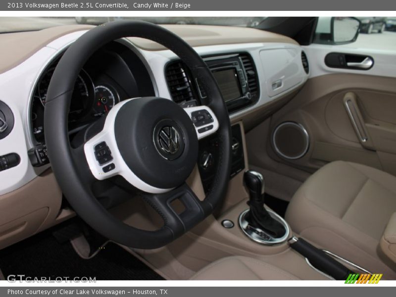 Candy White / Beige 2013 Volkswagen Beetle 2.5L Convertible