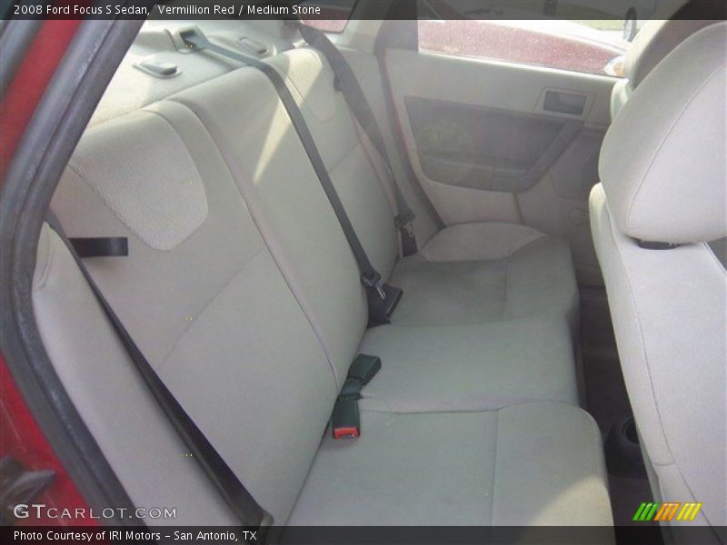 Vermillion Red / Medium Stone 2008 Ford Focus S Sedan
