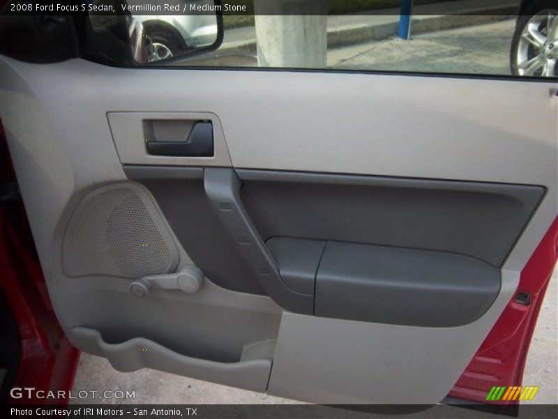 Vermillion Red / Medium Stone 2008 Ford Focus S Sedan