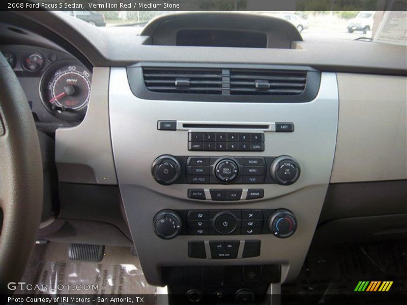 Vermillion Red / Medium Stone 2008 Ford Focus S Sedan