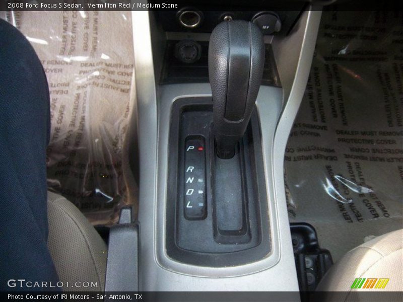 Vermillion Red / Medium Stone 2008 Ford Focus S Sedan