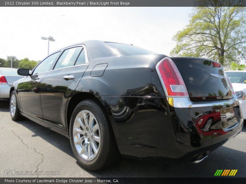Blackberry Pearl / Black/Light Frost Beige 2012 Chrysler 300 Limited