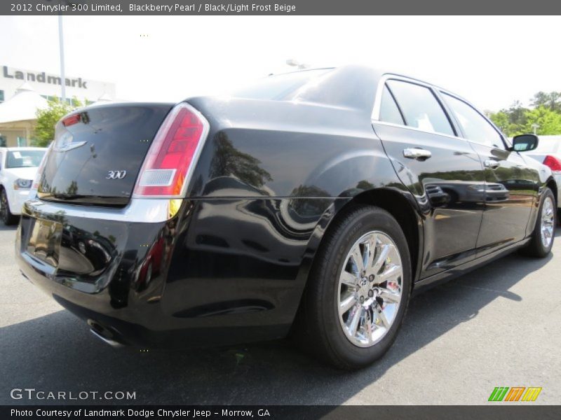 Blackberry Pearl / Black/Light Frost Beige 2012 Chrysler 300 Limited