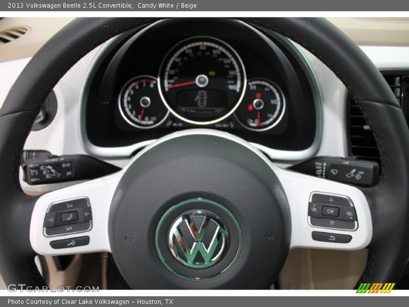 Candy White / Beige 2013 Volkswagen Beetle 2.5L Convertible