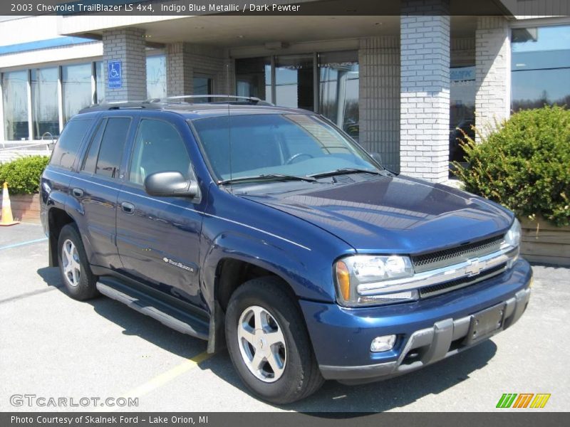 Indigo Blue Metallic / Dark Pewter 2003 Chevrolet TrailBlazer LS 4x4