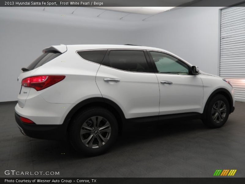 Frost White Pearl / Beige 2013 Hyundai Santa Fe Sport