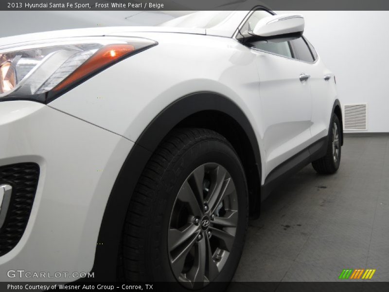 Frost White Pearl / Beige 2013 Hyundai Santa Fe Sport