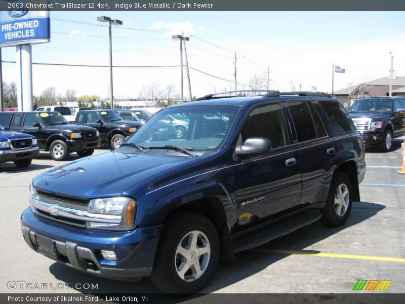Indigo Blue Metallic / Dark Pewter 2003 Chevrolet TrailBlazer LS 4x4