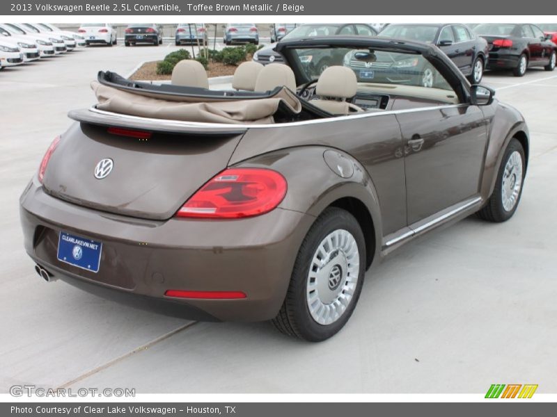 Toffee Brown Metallic / Beige 2013 Volkswagen Beetle 2.5L Convertible