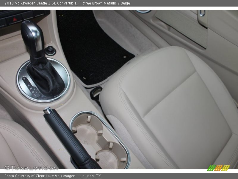 Toffee Brown Metallic / Beige 2013 Volkswagen Beetle 2.5L Convertible