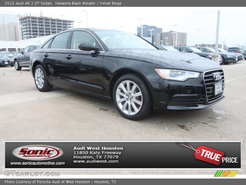 Havanna Black Metallic / Velvet Beige 2013 Audi A6 2.0T Sedan