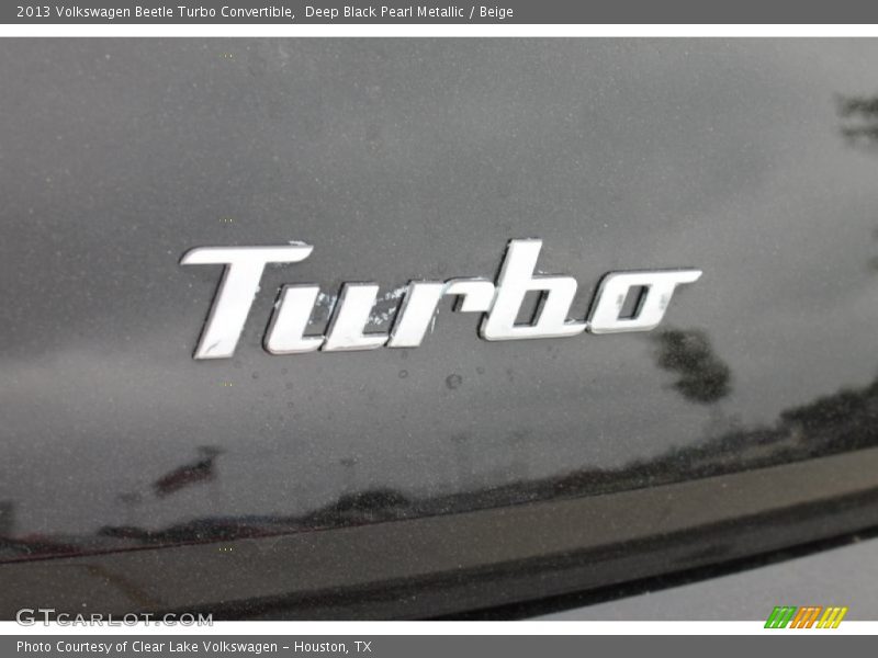 Deep Black Pearl Metallic / Beige 2013 Volkswagen Beetle Turbo Convertible