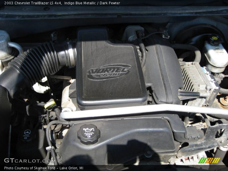 Indigo Blue Metallic / Dark Pewter 2003 Chevrolet TrailBlazer LS 4x4