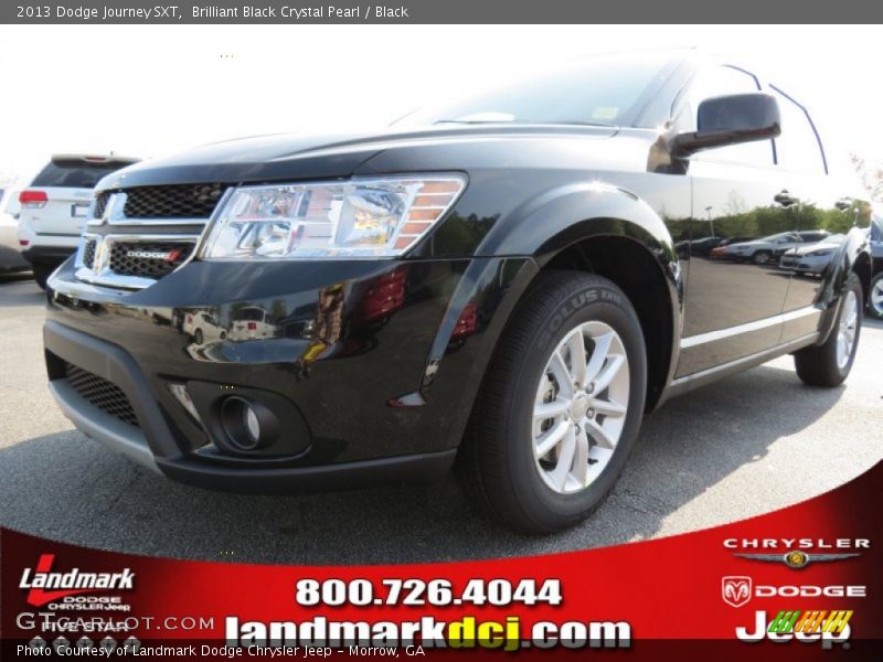 Brilliant Black Crystal Pearl / Black 2013 Dodge Journey SXT
