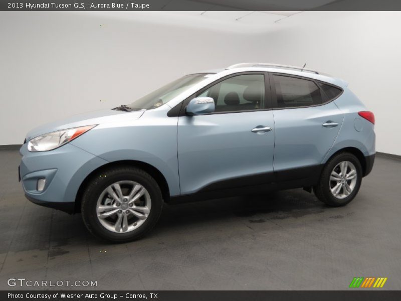 Aurora Blue / Taupe 2013 Hyundai Tucson GLS