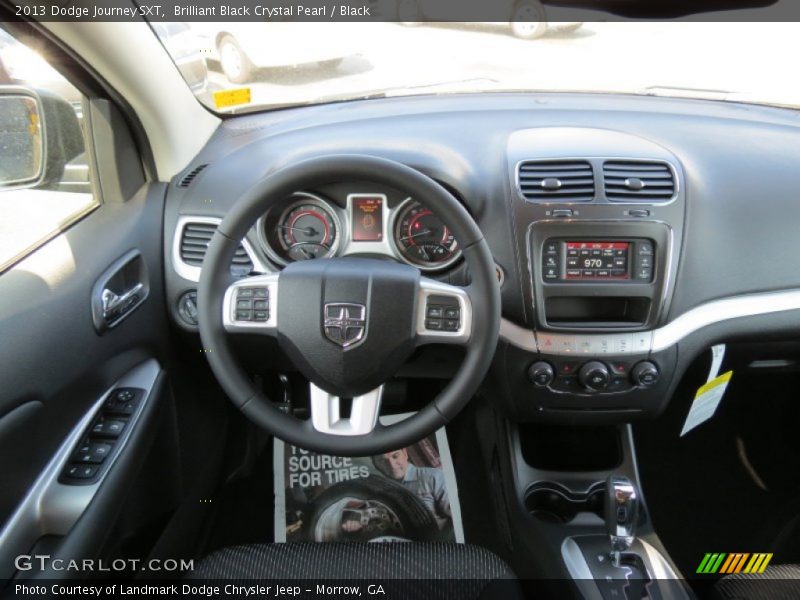 Brilliant Black Crystal Pearl / Black 2013 Dodge Journey SXT