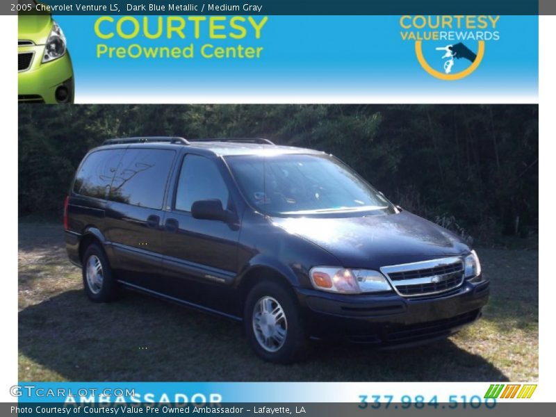 Dark Blue Metallic / Medium Gray 2005 Chevrolet Venture LS