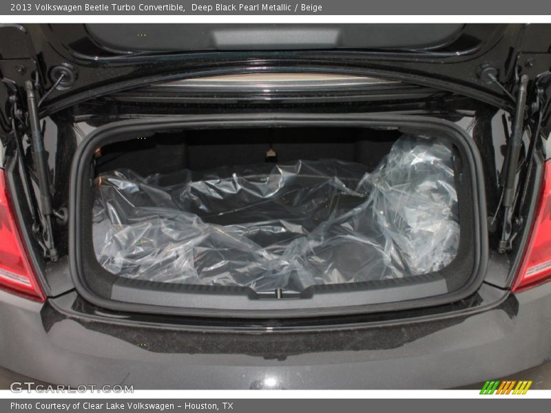 Deep Black Pearl Metallic / Beige 2013 Volkswagen Beetle Turbo Convertible