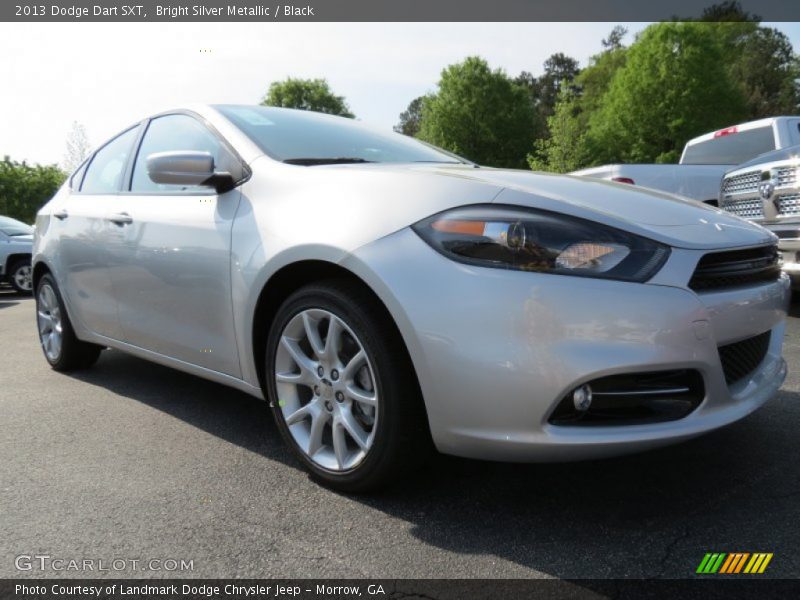 Bright Silver Metallic / Black 2013 Dodge Dart SXT