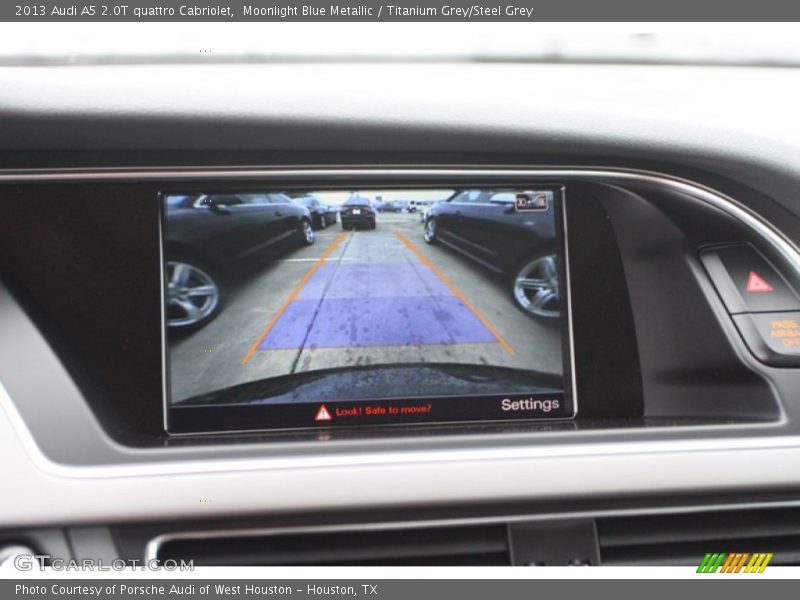 Moonlight Blue Metallic / Titanium Grey/Steel Grey 2013 Audi A5 2.0T quattro Cabriolet