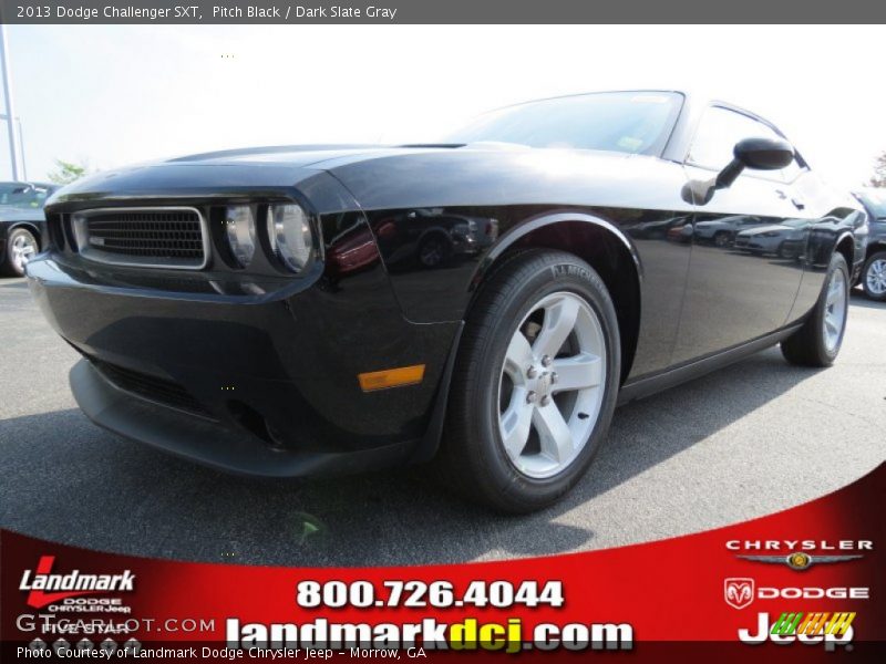 Pitch Black / Dark Slate Gray 2013 Dodge Challenger SXT
