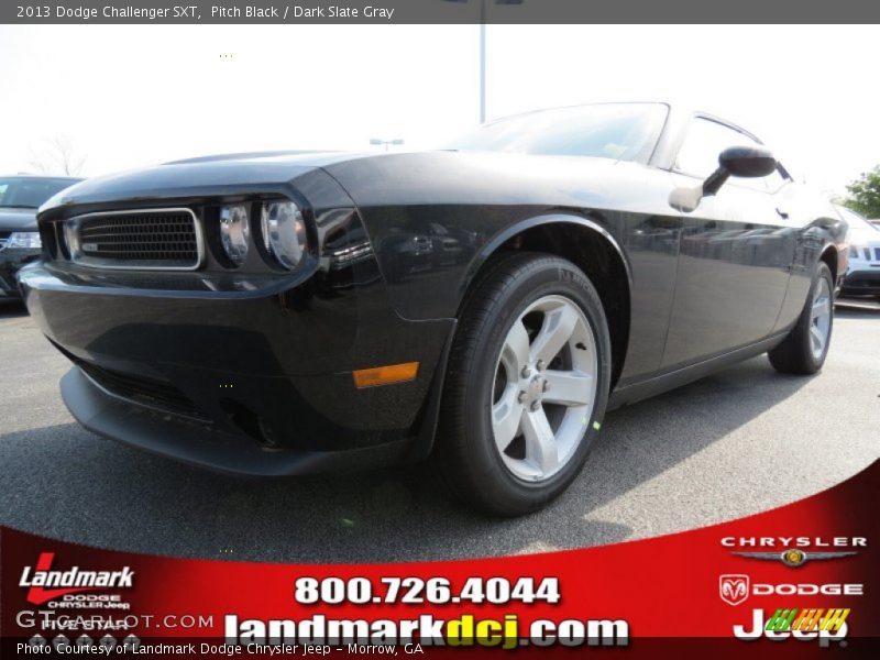 Pitch Black / Dark Slate Gray 2013 Dodge Challenger SXT