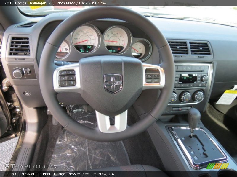 Pitch Black / Dark Slate Gray 2013 Dodge Challenger SXT