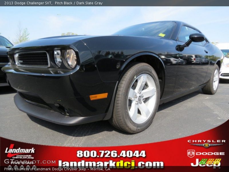 Pitch Black / Dark Slate Gray 2013 Dodge Challenger SXT