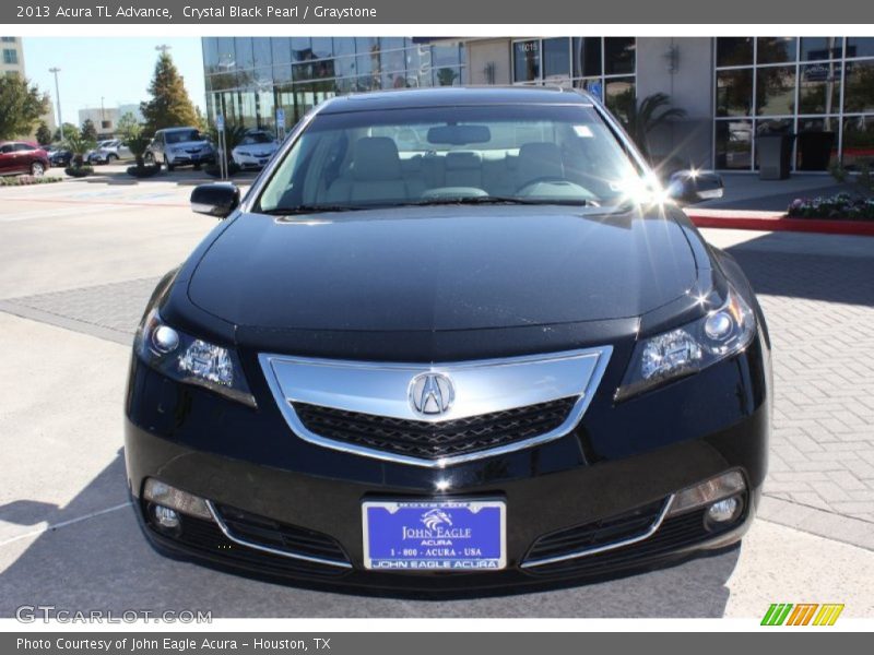 Crystal Black Pearl / Graystone 2013 Acura TL Advance