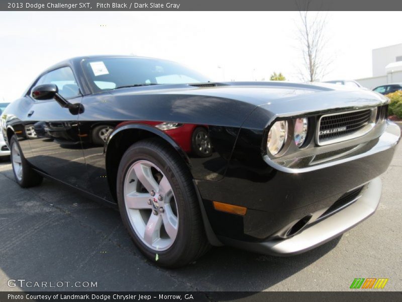 Pitch Black / Dark Slate Gray 2013 Dodge Challenger SXT