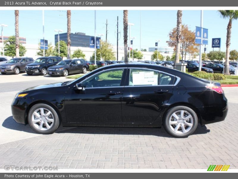 Crystal Black Pearl / Graystone 2013 Acura TL Advance